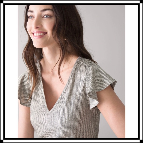 WHBM Metallic Top (NWT) - Picture 2 of 8